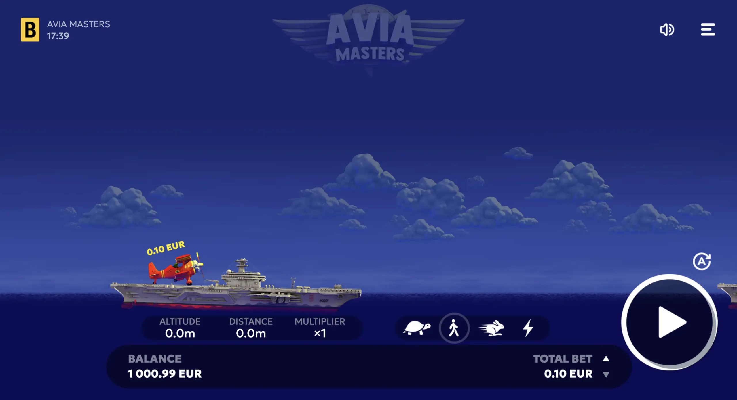 Демо Aviamasters на экране игры